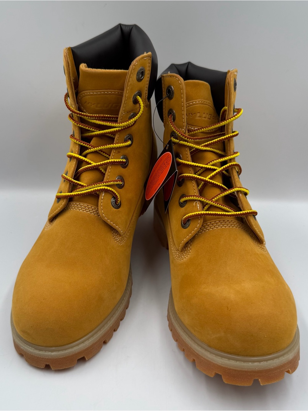 Lugz Convoy 6" Work Boot Mens 8 MCNWK 7470 Tan Faux Nubuck Water Resistant
